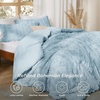 Bedsure Tufted Boho Comforter Set Queen Size – Beige Boho Bed Set, GentleSoft™ 3 Pieces Farmhouse-Style Embroidery Bedding, Gifts for Woman, Soft Jacquard Kids’ Queen Comforter for All Seasons(20 – Sky Blue – Elegant)