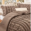 Bedsure Tufted Boho Comforter Set Queen Size – Beige Boho Bed Set, GentleSoft™ 3 Pieces Farmhouse-Style Embroidery Bedding, Gifts for Woman, Soft Jacquard Kids’ Queen Comforter for All Seasons(10 – Coffee Brown – Elegant)
