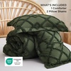 Bedsure Tufted Boho Comforter Set Queen Size – Beige Boho Bed Set, GentleSoft™ 3 Pieces Farmhouse-Style Embroidery Bedding, Gifts for Woman, Soft Jacquard Kids’ Queen Comforter for All Seasons(05 – Olive Green – Diamond Like)