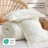 Bedsure Tufted Boho Comforter Set Queen Size – Beige Boho Bed Set, GentleSoft™ 3 Pieces Farmhouse-Style Embroidery Bedding, Gifts for Woman, Soft Jacquard Kids’ Queen Comforter for All Seasons(03 – Ivory – Diamond Like)