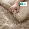 Bedsure Tufted Boho Comforter Set Queen Size – Beige Boho Bed Set, GentleSoft™ 3 Pieces Farmhouse-Style Embroidery Bedding, Gifts for Woman, Soft Jacquard Kids’ Queen Comforter for All Seasons(09 – Light Brown – Elegant)