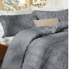 Bedsure Tufted Boho Comforter Set Queen Size – Beige Boho Bed Set, GentleSoft™ 3 Pieces Farmhouse-Style Embroidery Bedding, Gifts for Woman, Soft Jacquard Kids’ Queen Comforter for All Seasons(17 – Grey – Elegant)