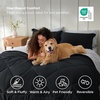 Bedsure Twin XL Comforter – 5 Pieces Reversible Blush Pink Bed in a Bag, Twin XL Bedding Comforter Set College Dorm Essentials with 1 Flat Sheet, 1 Fitted Sheet, 1 Pillowcase and 1 Pillow Sham(14 Dark Black/Silver Grey)