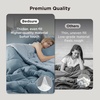 Bedsure Twin XL Comforter – 5 Pieces Reversible Blush Pink Bed in a Bag, Twin XL Bedding Comforter Set College Dorm Essentials with 1 Flat Sheet, 1 Fitted Sheet, 1 Pillowcase and 1 Pillow Sham(06 Grayish Blue/Baby Blue)