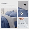 Bedsure Twin XL Comforter – 5 Pieces Reversible Blush Pink Bed in a Bag, Twin XL Bedding Comforter Set College Dorm Essentials with 1 Flat Sheet, 1 Fitted Sheet, 1 Pillowcase and 1 Pillow Sham(18 Infinity Blue/Light Grey)
