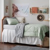 Bedsure Twin XL Comforter – 5 Pieces Reversible Blush Pink Bed in a Bag, Twin XL Bedding Comforter Set College Dorm Essentials with 1 Flat Sheet, 1 Fitted Sheet, 1 Pillowcase and 1 Pillow Sham(11 Sage Green/Light Grey)