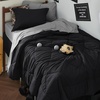 Bedsure Twin XL Comforter – 5 Pieces Reversible Blush Pink Bed in a Bag, Twin XL Bedding Comforter Set College Dorm Essentials with 1 Flat Sheet, 1 Fitted Sheet, 1 Pillowcase and 1 Pillow Sham(03 Black/Silver Grey)