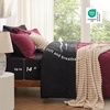 Bedsure Twin XL Comforter – 5 Pieces Reversible Blush Pink Bed in a Bag, Twin XL Bedding Comforter Set College Dorm Essentials with 1 Flat Sheet, 1 Fitted Sheet, 1 Pillowcase and 1 Pillow Sham(09 Red/Black)