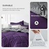 Bedsure Twin XL Comforter – 5 Pieces Reversible Blush Pink Bed in a Bag, Twin XL Bedding Comforter Set College Dorm Essentials with 1 Flat Sheet, 1 Fitted Sheet, 1 Pillowcase and 1 Pillow Sham(17 Purple/Silver Grey)
