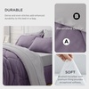 Bedsure Twin XL Comforter – 5 Pieces Reversible Blush Pink Bed in a Bag, Twin XL Bedding Comforter Set College Dorm Essentials with 1 Flat Sheet, 1 Fitted Sheet, 1 Pillowcase and 1 Pillow Sham(19 Grayish Purple/Light Grey)