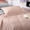 Bedsure Twin XL Comforter – 5 Pieces Reversible Blush Pink Bed in a Bag, Twin XL Bedding Comforter Set College Dorm Essentials with 1 Flat Sheet, 1 Fitted Sheet, 1 Pillowcase and 1 Pillow Sham(20 Blush Pink/Light Grey)