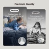 Bedsure Twin XL Comforter – 5 Pieces Reversible Blush Pink Bed in a Bag, Twin XL Bedding Comforter Set College Dorm Essentials with 1 Flat Sheet, 1 Fitted Sheet, 1 Pillowcase and 1 Pillow Sham(05 Navy Blue/Sky Blue)