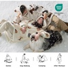 Bedsure Wearable Blanket Sherpa Printed Hoodie, Cat Gift for Women | Light Beige Warm Soft Cozy, Sherpa Fleece, Gifts for Cat Lovers, Cat Gifts for Women(Light Beige)