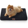 Bedsure ComfyFleece XL Dog Bed for Crate with Washable Cover, 41×27 | Orthopedic Egg Crate Foam Pet Mat,Removable Cover, Nonslip Bottom,Not Waterproof,Not Chewproof,For Extra Large Breeds ≤60lbs(Black)