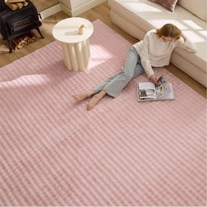 Bedsure 8×10 Printed Jute-Look Living Room Rug, Machine Washable, Non-Slip | Soft Faux Cashmere Feel, Realistic Jute-Look Print, Non-Shedding, Low-Pile, 4 Grip Pads Included, Pet & Kids Friendly(03 – Pink)