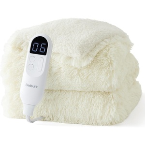 Bedsure Heated Blanket Full Size, Soft Electric Blanket with Preheat, Cream | 6 Heat/6 Timer Settings, 8H Auto Shut-Off, ETL/FCC, Flannel Sherpa, Machine Washable, Gifts for Grandma Grandpa, 72x84in(20 – Cream)
