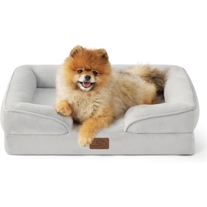 Bedsure Orthopedic XL Dog Bed Extra Large with Removable Washable Cover | 42″ Classic Comfy Xlarge Dog Couch Sofa Waterproof, Cozy Bolster Sides, Nonslip Bottom, Pet Bed for Cats,Senior Dogs, Grey(Ether Grey)