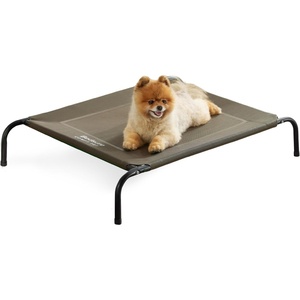 Bedsure Outdoor Elevated Cooling Dog Bed Medium Size Dog, 43in Terracotta | Portable Raised Camping Pet Cot Hammock,Breathable Teslin Mesh,Weather Resistant,For Medium Pet Up to 65 lbs,Easy to Assemble(Brown)