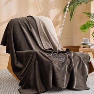 Bedsure Waterproof Blanket for Bed Soft Flannel Fleece, Twin 60″x80″ | Dog Blankets for Large Senior Dogs，Couch Cover Throw for Pet Leakproof, Furniture Protector for Travel Camping,Eggplant(Coffee Brown)