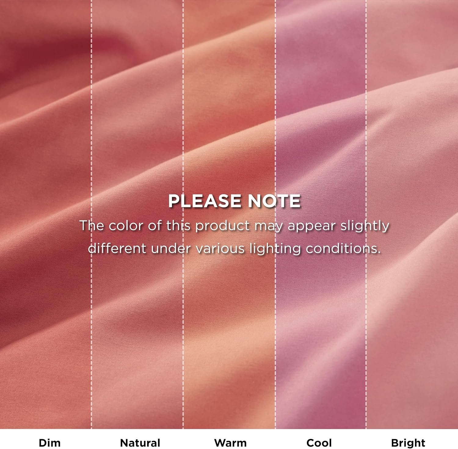 image:imageBedsure Queen Bed in a Bag Sage Green Comforter Set DualTone 7 Pieces Bedding Set All Seasons Contrasting Design Reversible Soft Modern with Sheets Breathable Bed Set 909013 CoralPink