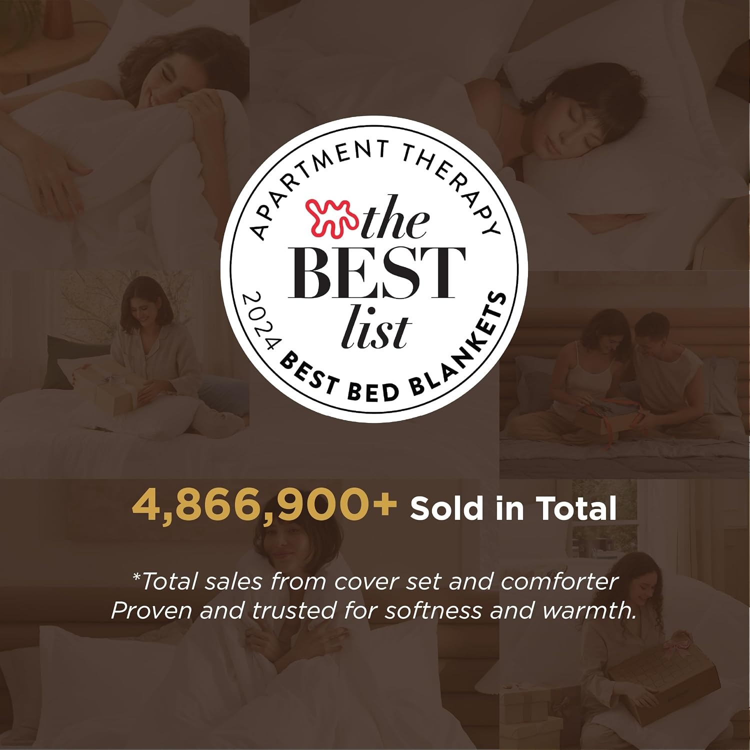 image:imageBedsure White Comforter Cover Queen Size Breathable Mellow Marshmallow Comforter 4 Pieces Prewashed Soft Bedding Set for All Seasons Use Includes 1 Duvet Cover 1 Comforter 2 Pillow ShamsBeige