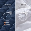 Bedsure Bedspreads Queen Size, Lightweight Striped Comforter, Navy | Breathable, Ultra Soft Bedspread, All-Season Comfort, Summer Coverlet, Hot Sleepers Friendly, OEKO-TEX, 3-Piece Set, 90x96in(04 – Navy (Solid Border))