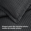 Bedsure Bedspreads Queen Size, Lightweight Striped Comforter, Navy | Breathable, Ultra Soft Bedspread, All-Season Comfort, Summer Coverlet, Hot Sleepers Friendly, OEKO-TEX, 3-Piece Set, 90x96in(03 – Black (Solid Border))