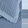 Bedsure Bedspreads Queen Size, Lightweight Striped Comforter, Navy | Breathable, Ultra Soft Bedspread, All-Season Comfort, Summer Coverlet, Hot Sleepers Friendly, OEKO-TEX, 3-Piece Set, 90x96in(09 – Blue (Contrast Border))