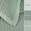 Bedsure Bedspreads Queen Size, Lightweight Striped Comforter, Navy | Breathable, Ultra Soft Bedspread, All-Season Comfort, Summer Coverlet, Hot Sleepers Friendly, OEKO-TEX, 3-Piece Set, 90x96in(02 – Green (Contrast Border))