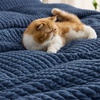Bedsure Bedspreads Queen Size, Lightweight Striped Comforter, Navy | Breathable, Ultra Soft Bedspread, All-Season Comfort, Summer Coverlet, Hot Sleepers Friendly, OEKO-TEX, 3-Piece Set, 90x96in(04 – Navy (Solid Border))