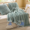 Bedsure Comforter Queen Size 5 Pieces – Queen Size Comforter Set with Checkered Throw Blanket and Decorative Pillow, Lightweiget Bedding, All Season Bedding Sets, Light Camel(03 – Emerald Green)
