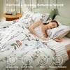 Bedsure Comforter Set Queen Size – Cute Floral Bedding Comforter Set, 3 Pieces, 1 Soft Reversible Olive Green Woodland Floral Flowers Comforter and 2 Pillow Shams(Floral)