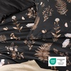 Bedsure Comforter Set Queen Size – Cute Floral Bedding Comforter Set, 3 Pieces, 1 Soft Reversible Olive Green Woodland Floral Flowers Comforter and 2 Pillow Shams(Tree)