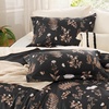Bedsure Comforter Set Queen Size – Cute Floral Bedding Comforter Set, 3 Pieces, 1 Soft Reversible Olive Green Woodland Floral Flowers Comforter and 2 Pillow Shams(Tree)
