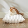 Bedsure Fleece Striped Decorative Throw Pillow Covers, Linen, 18×18 | Set of 2, Double-Side, Fluffy Soft, Home Decor for Couch Sofa Living Room Bedroom(01-off White)