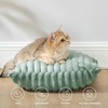 Bedsure Fleece Striped Decorative Throw Pillow Covers, Linen, 18×18 | Set of 2, Double-Side, Fluffy Soft, Home Decor for Couch Sofa Living Room Bedroom(14-green)