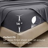 Bedsure Premium Series 5 Piece Black Twin Comforter Set, Goose Down Alternative, All Season Medium Warmth, Soft Hotel Luxury Bed in a Bag, Safe for Sensitive Skin, Includes Sheets Pillowcase & Sham(05 – Dark Grey)