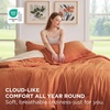 Bedsure Queen Bed in a Bag Sage Green Comforter Set Dual-Tone 7 Pieces | Bedding Set, All Seasons, Contrasting Design, Reversible, Soft, Modern, with Sheets, Breathable, Bed Set 90*90(11 – Burnt Orange/Warm Sand)