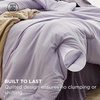 Bedsure Queen Bed in a Bag Sage Green Comforter Set Dual-Tone 7 Pieces | Bedding Set, All Seasons, Contrasting Design, Reversible, Soft, Modern, with Sheets, Breathable, Bed Set 90*90(09 – Lavender/Grayish Purple)