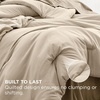 Bedsure Queen Bed in a Bag Sage Green Comforter Set Dual-Tone 7 Pieces | Bedding Set, All Seasons, Contrasting Design, Reversible, Soft, Modern, with Sheets, Breathable, Bed Set 90*90(16 – Light Beige/Khaki)