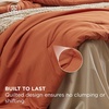 Bedsure Queen Bed in a Bag Sage Green Comforter Set Dual-Tone 7 Pieces | Bedding Set, All Seasons, Contrasting Design, Reversible, Soft, Modern, with Sheets, Breathable, Bed Set 90*90(11 – Burnt Orange/Warm Sand)