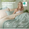 Bedsure Queen Bed in a Bag Sage Green Comforter Set Dual-Tone 7 Pieces | Bedding Set, All Seasons, Contrasting Design, Reversible, Soft, Modern, with Sheets, Breathable, Bed Set 90*90(01 – Sage Green/Beige)