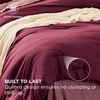 Bedsure Queen Bed in a Bag Sage Green Comforter Set Dual-Tone 7 Pieces | Bedding Set, All Seasons, Contrasting Design, Reversible, Soft, Modern, with Sheets, Breathable, Bed Set 90*90(12 – Burgundy/Roan Rouge)