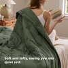 Bedsure Queen Quilt – Prewashed Extra Soft Cotton-Like Polyester Quilts Queen Size, Lightweight Comforter, Includes 1 Quilt 90×96 Inches with 2 Shams, Machine Washable, Dark Green(01 – Olive Green)