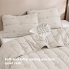 Bedsure Queen Quilt – Prewashed Extra Soft Cotton-Like Polyester Quilts Queen Size, Lightweight Comforter, Includes 1 Quilt 90×96 Inches with 2 Shams, Machine Washable, Dark Green(03 – Beige)