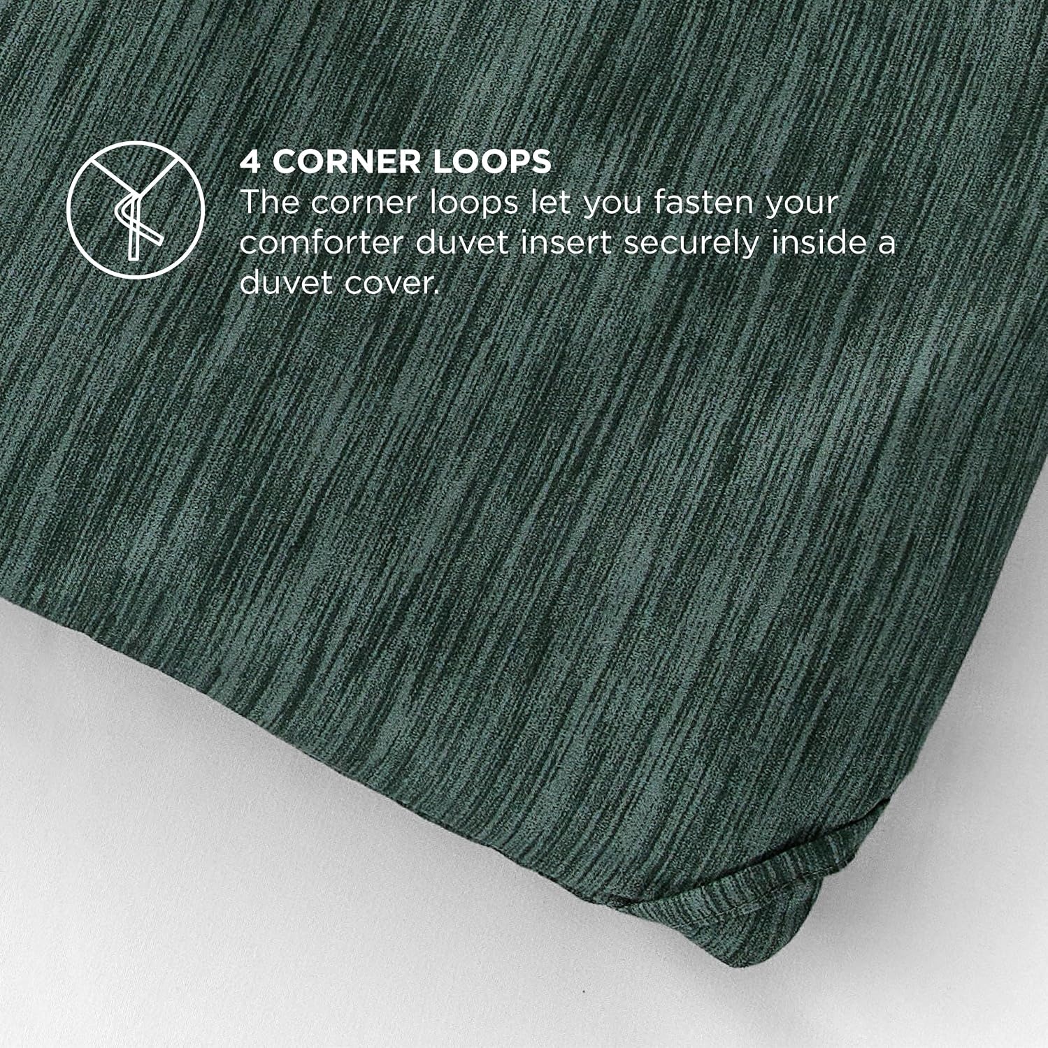 image:imageBedsure Grey Queen Comforter Set Soft Cationic Dyed Bedding Set 3 Pcs Breathable Comfortable for All Season SkinFriendly Melange Home Decor Gift Bed Set Cozy for Bedroom OEKO Modern02 Dark Green Melange