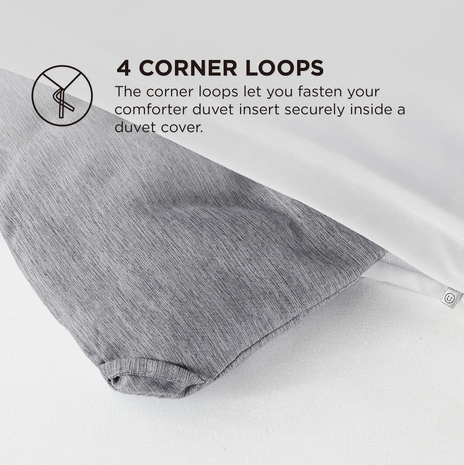 image:imageBedsure Grey Queen Comforter Set Soft Cationic Dyed Bedding Set 3 Pcs Breathable Comfortable for All Season SkinFriendly Melange Home Decor Gift Bed Set Cozy for Bedroom OEKO Modern03 Grey Melange