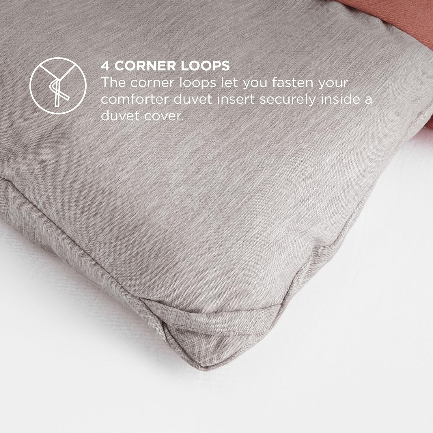 image:imageBedsure Grey Queen Comforter Set Soft Cationic Dyed Bedding Set 3 Pcs Breathable Comfortable for All Season SkinFriendly Melange Home Decor Gift Bed Set Cozy for Bedroom OEKO Modern04 Taupe Melange