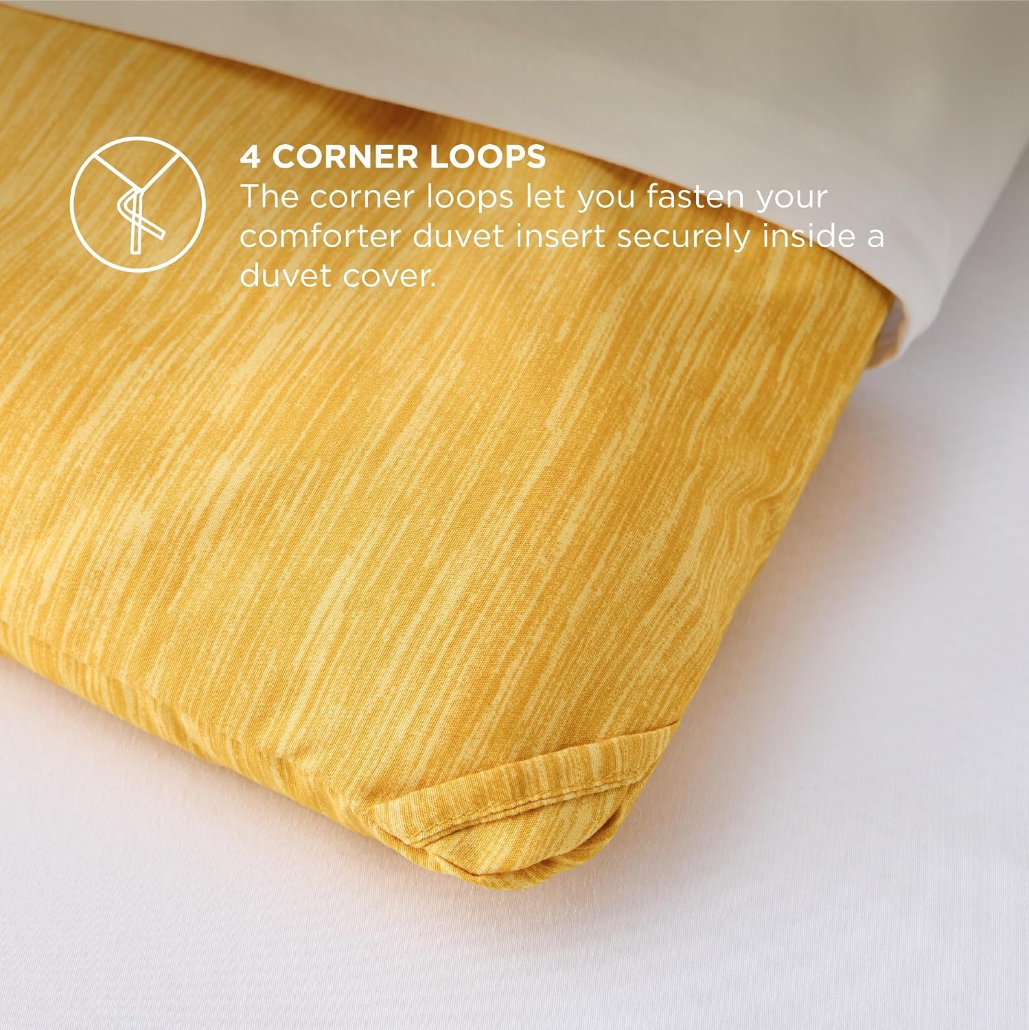 image:imageBedsure Grey Queen Comforter Set Soft Cationic Dyed Bedding Set 3 Pcs Breathable Comfortable for All Season SkinFriendly Melange Home Decor Gift Bed Set Cozy for Bedroom OEKO Modern09 Yellow Melange