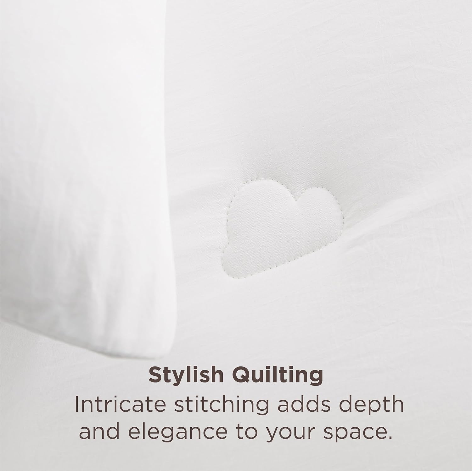 image:imageBedsure Queen Comforter Set Dark Grey Soft Prewashed Queen Size Bedding Quilted Comforter with Circle Design Down Alternative Comforter for All Seasons 3 Pieces Bed Set with 2 Pillow Shams05whiteclouds